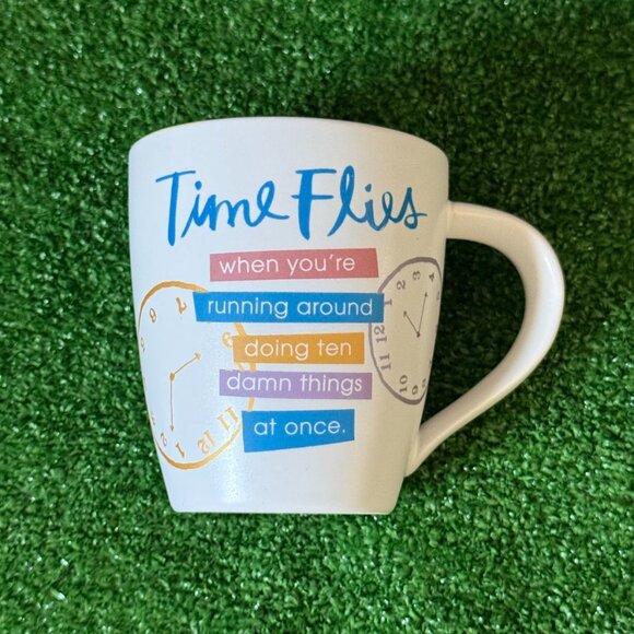 Hallmark Coffee Mug “Time Flies When You’re …” Vintage-Inspired Gift 12 oz - Picture 3 of 8